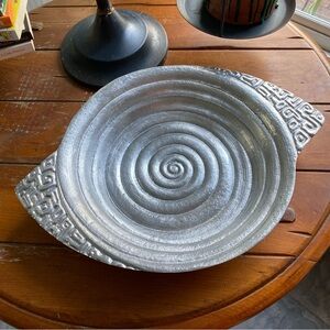 Vintage Nambé 501 Metalware Starburst/Sunburst MCM Collectible Serving Bowl